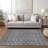 Washable Geometric Indoor / Outdoor Rug-492082128