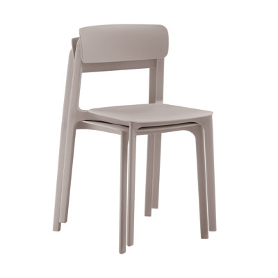 Chaise d'appoint de patio empilable Vowa
