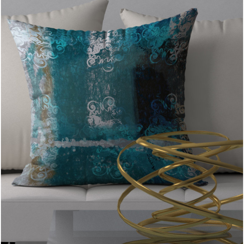 Housse de coussin décorative carrée imbattable et garnissage, 24 po x 24 po