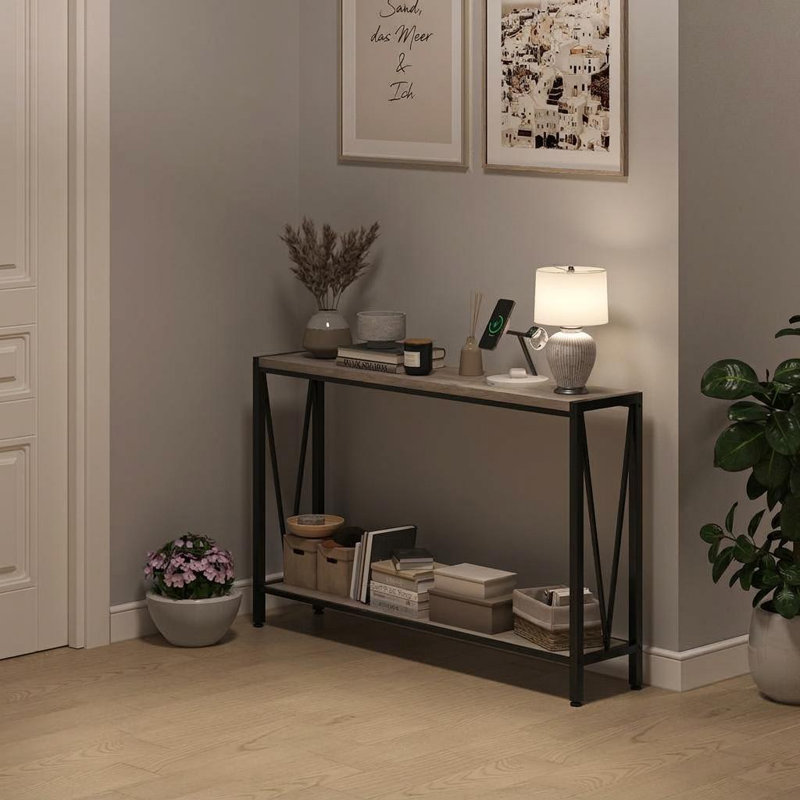 Coffee Table, Gray, 75cm H x 40cm W x 120cm D, Gray, Gray