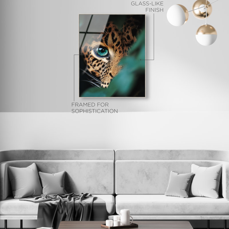 Jungle Watcher I Print by Oliver Gal, 17"H x 21"W, Silver Floater Frame