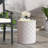 Outdoor Concrete Side Table with rope decoration