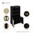 Sheridan 71.1" H x 31.5" W Mid-Century Modern 7-Shelf Storage Bookcase Cabinet in Black-91028898