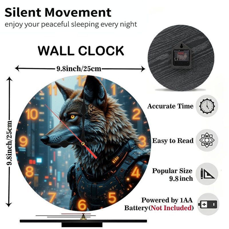 Art de loup futuriste