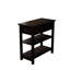Table d'appoint étroite avec tiroirs et tablette inférieure-1626200115