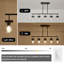 Lustre 5 lumières en verre d'eau, 3,9 po de largeur, base E26-1936026808