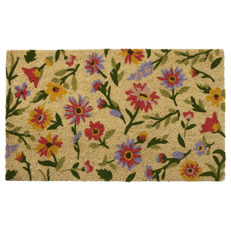 Tossed Wildflowers Doormat 18x30