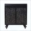 Armoire décorative Art avec 2 portes, armoire buffet avec rangement, armoire de rangement décorative patinée avec motif en relief pour le salon de la salle à manger