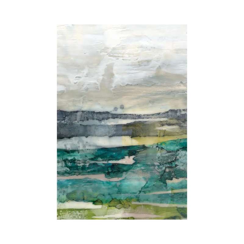 Crackled Marshland II 1 Piece Wrapped Canvas Painting, 45.72cm H x 30.48cm W x 1.91cm D