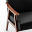 Chaise confortable de style Mid-Century moderne avec structure en bois massif robuste-2085283245