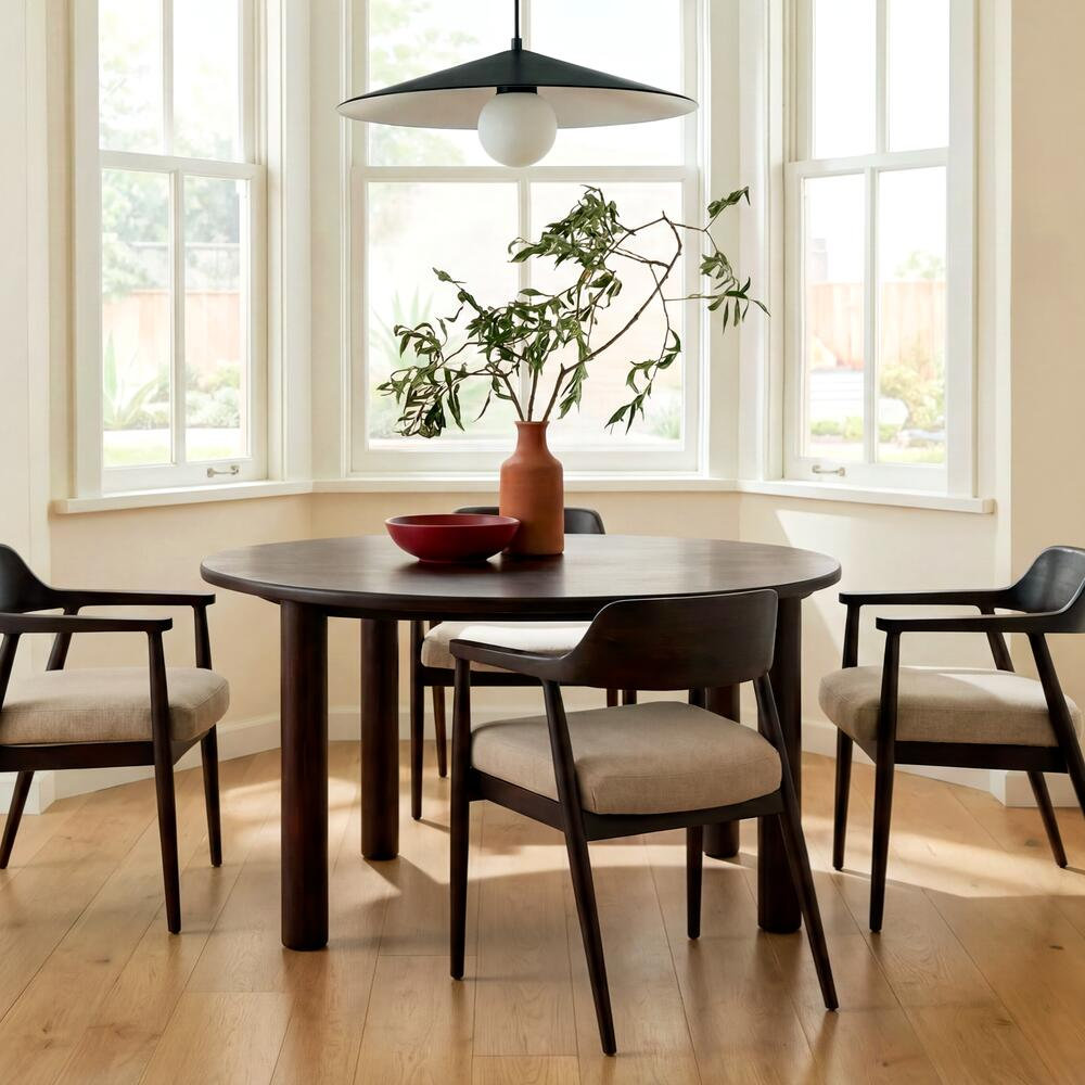 Cruz Single Light Glass Dimmable Pendant, Black/White