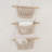 3 Tier Hanging Wall Storage Bins, For Toys, Books, Swaddles, 16"x28", By Crane Baby