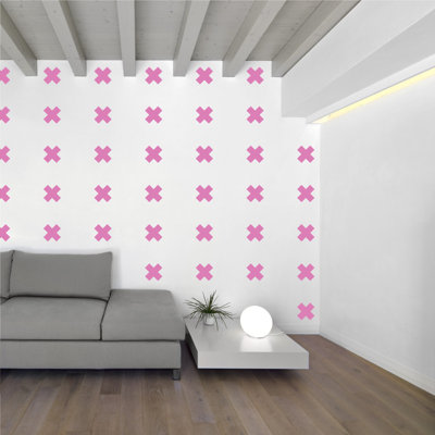 Décalcomanie murale à motifs croisés suisses