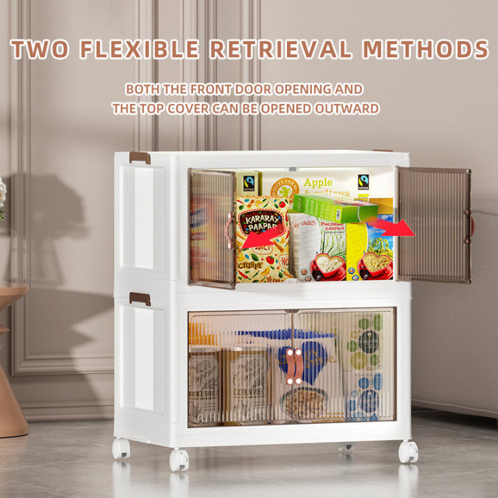 Armoire de rangement avec roues verrouillables Nikyra, 2