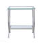 Table de bout carrée en verre chromé-1291728157