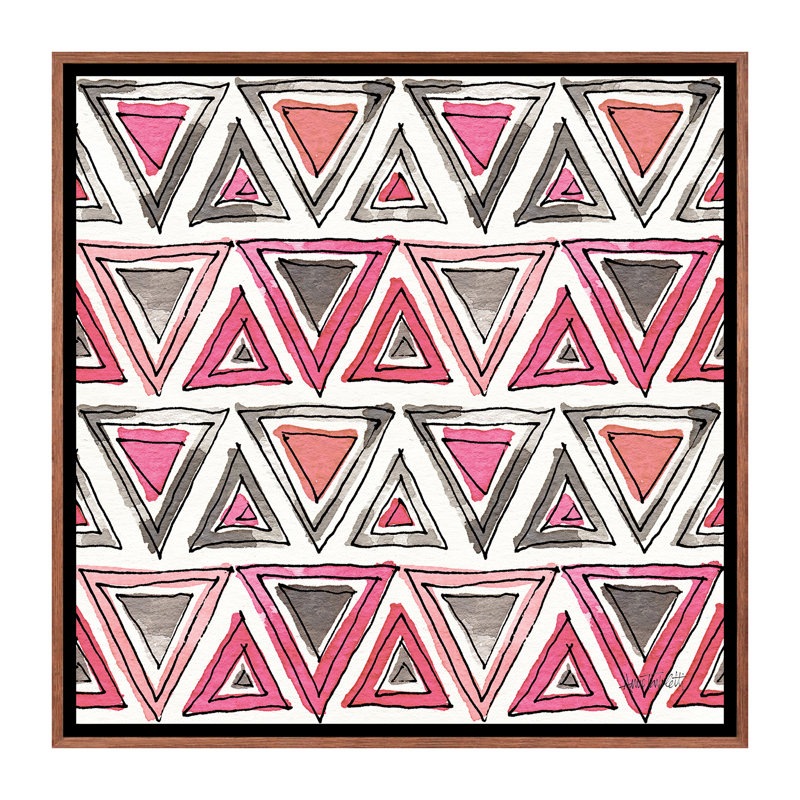Art sur motif d’accents chic, H 18 po x l 18 po x P 1,5 po, Toile avec cadre en bois classique