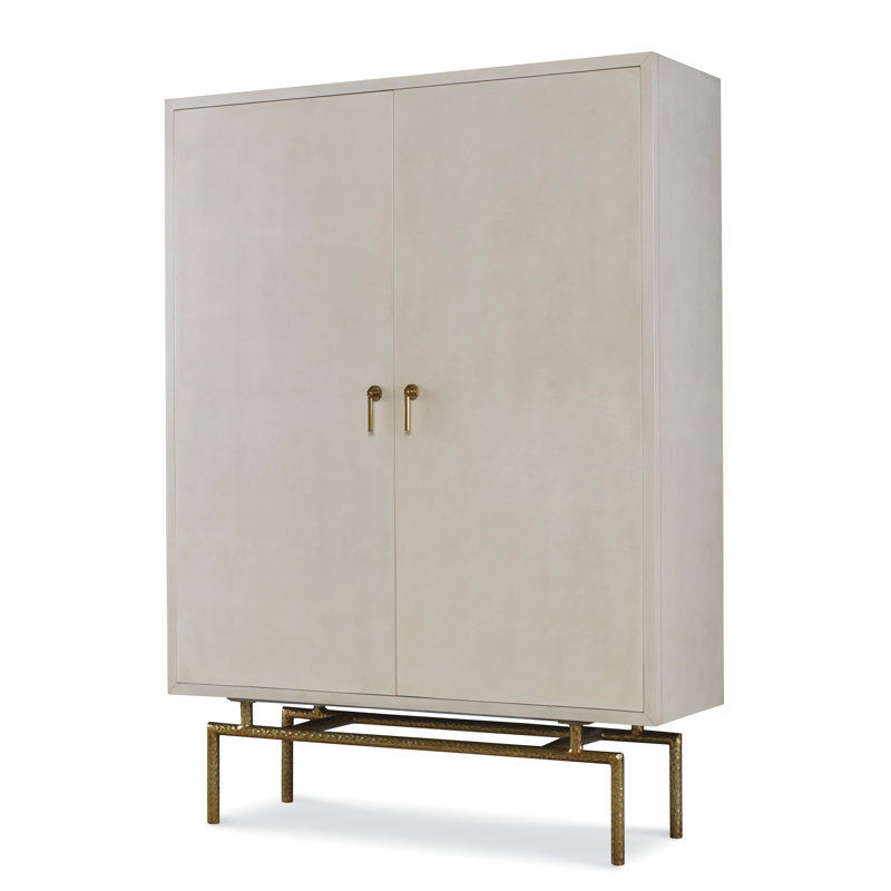Carrier And Company Case Solid Wood Bar Cabinet