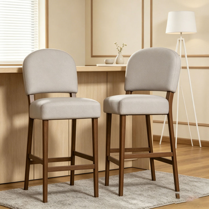 Tabouret de bar 26 po, Gris clair