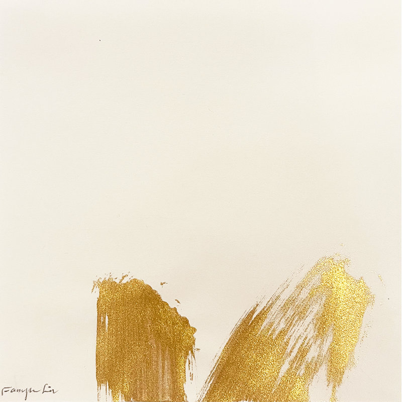 Gold No.7 by Fanyu Lin - Single Picture Frame Painting