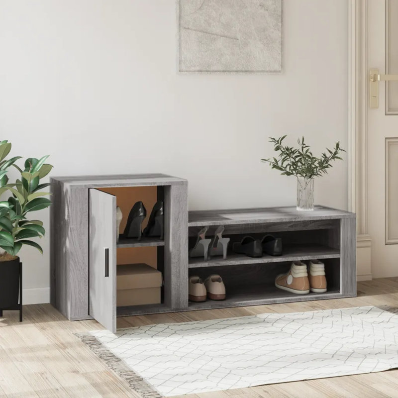 6 Pair Shoe Storage, Dark Grey