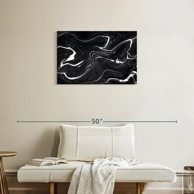 Noir et blanc, H 20 po x l 30 po