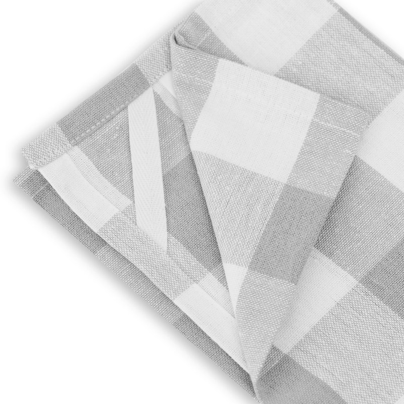 Torchon Country Check, Gris