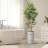Artificial Tree in Geometric Pattern Planter Fake Bamboo Silk Tree (Plant Pot Plus Tree)-103593076
