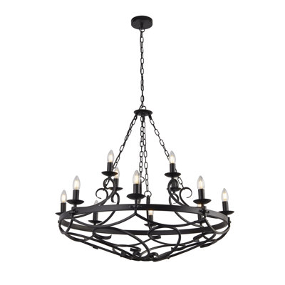 12 - Light Candle Style Chandelier
