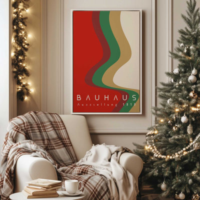Bauhaus Retro Waves I Print on Canvas