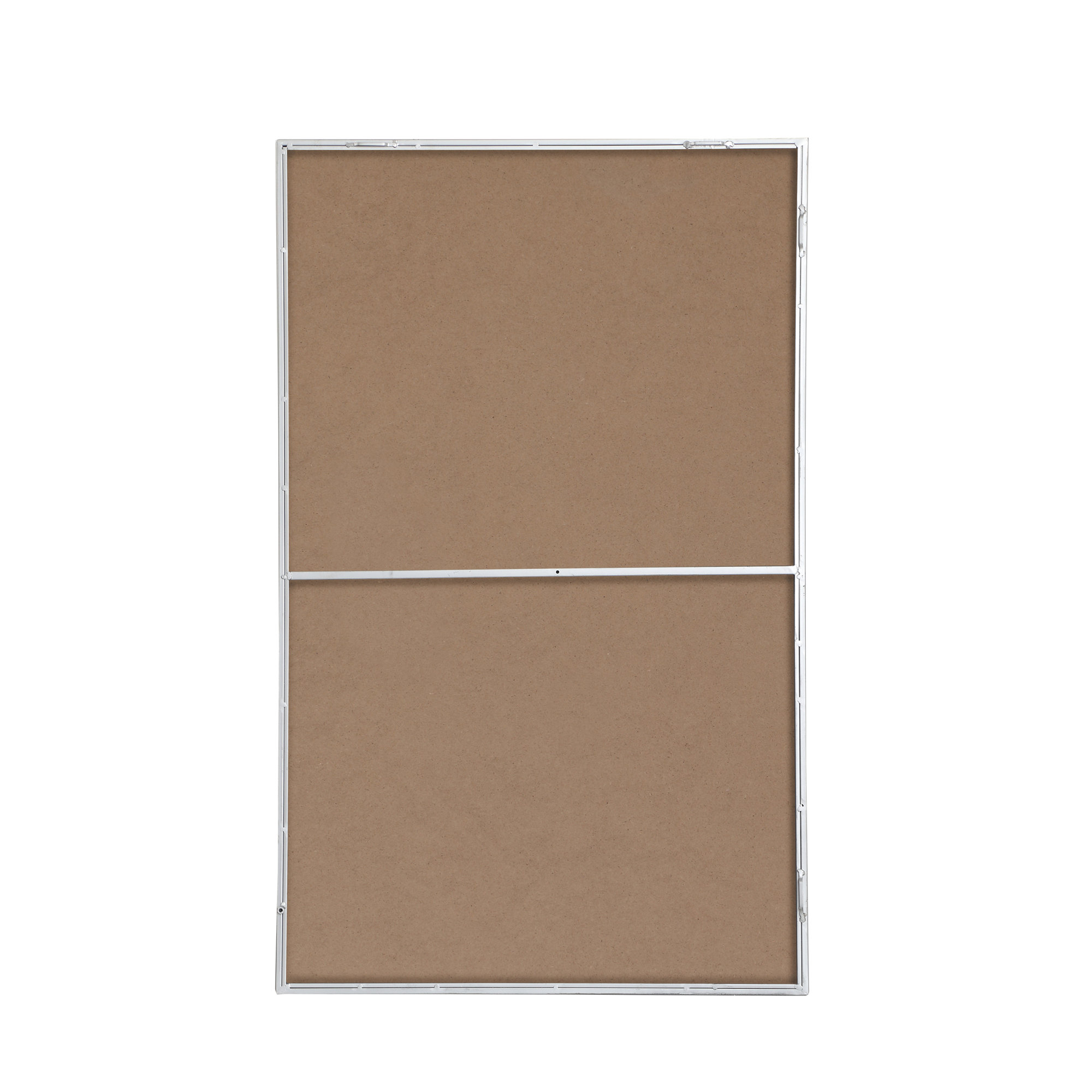Sabine Metal Rectangle Wall Mirror, Silver, 48" x 30"