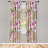 Microfiber Floral Semi-Sheer Rod Pocket Curtain Panels-61299437-61943033