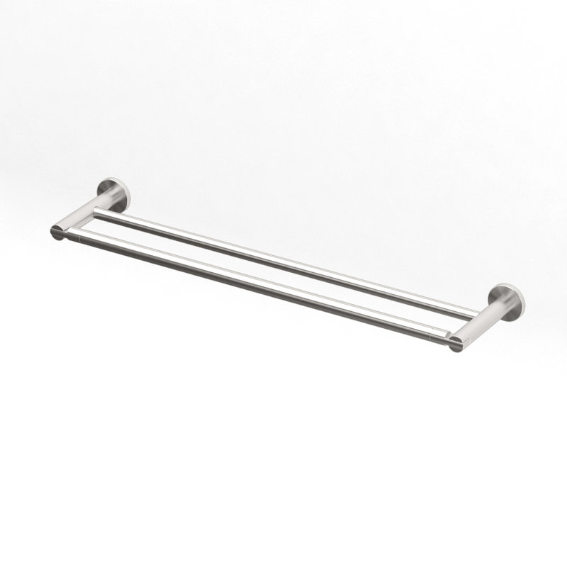 Porte-serviettes mural double 24 po Channel |, Nickel satiné