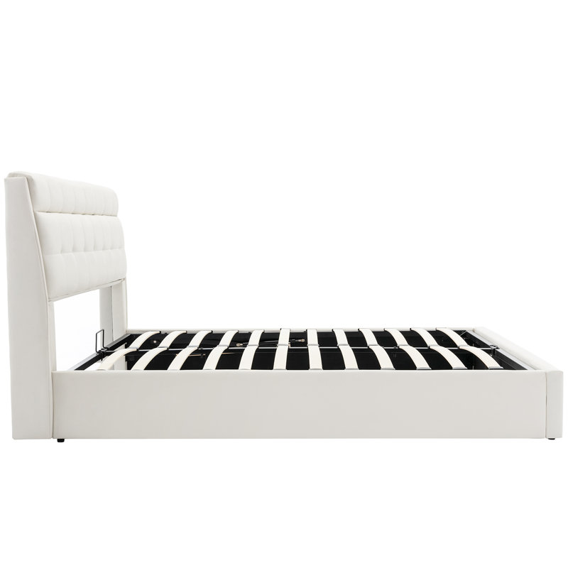 Upholstered Ottoman Storage Bed, Double (4'6)
