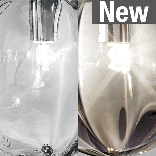 Puppet Suspension 24P Multicolor 2 Matt Black 1 G9 Ul, Smoky Transparent;Crystal Transparent, Glossy Chrome