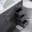 Ensemble de meuble-lavabo simple 36 po avec lavabo et miroir, portes à fermeture douce-53228715