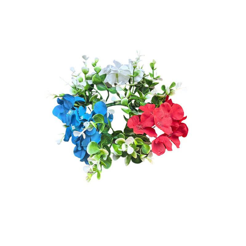 Anneaux de bougie, bougies et couronne
