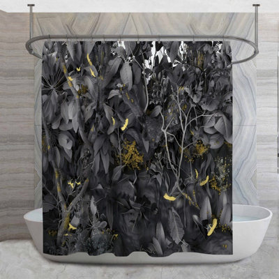 Rideau de douche Jungle - Décoration de salle de bain nature 14175