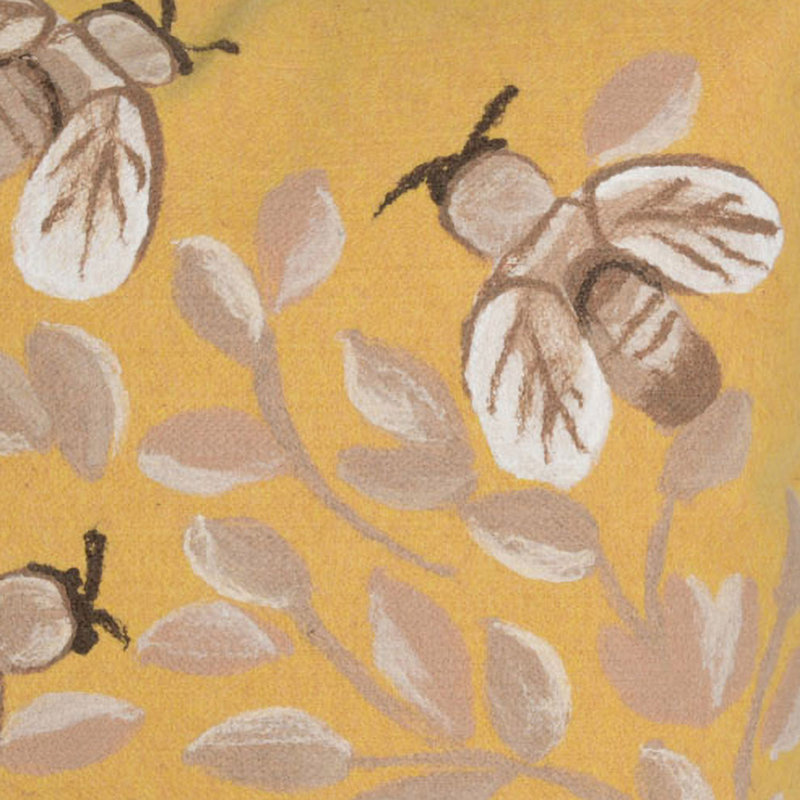 Visions III Bees Indoor/Outdoor Pillow Cover and Insert, Gold
