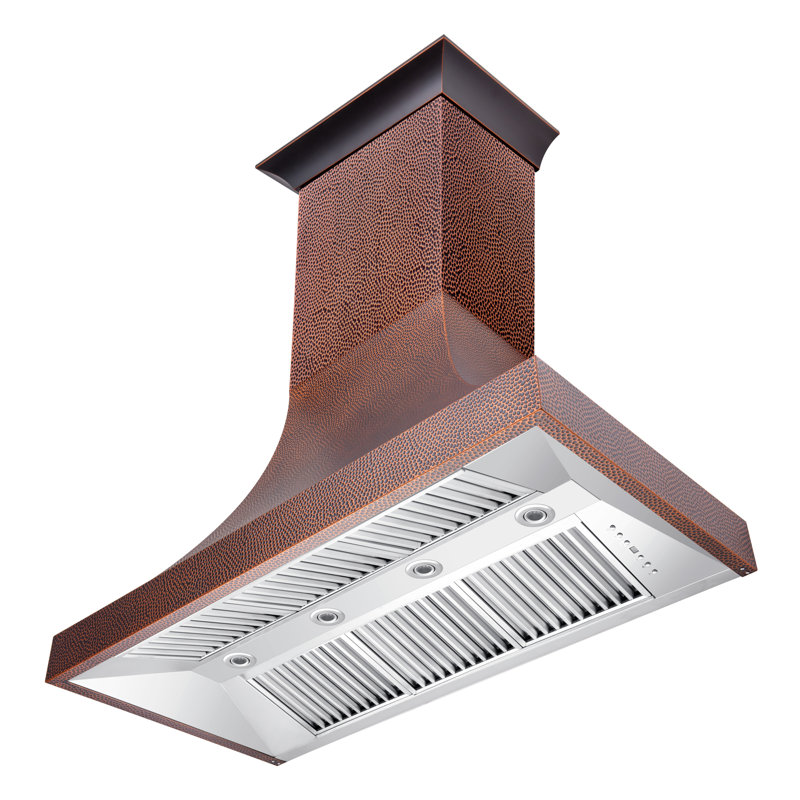 ZLINE 30" Designer Series Fingerprint Resistant Stainless Steel Ducted Wall Range Hood (8632S-30), 36" W