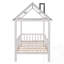 Lit simple en bois avec clôture-870895703