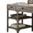 Gorden Weathered Oak Finish Metal Writing Desk