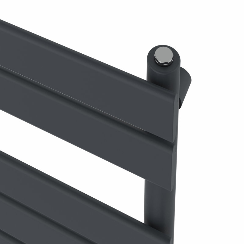Flat Panel Heated Towel Rail Radiator Bathroom Warmer, Chrome, 160cm H x 60cm W x 6.2cm D