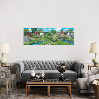 A Day Long Ago by Bob Fair - Wrapped Canvas Panoramic Print