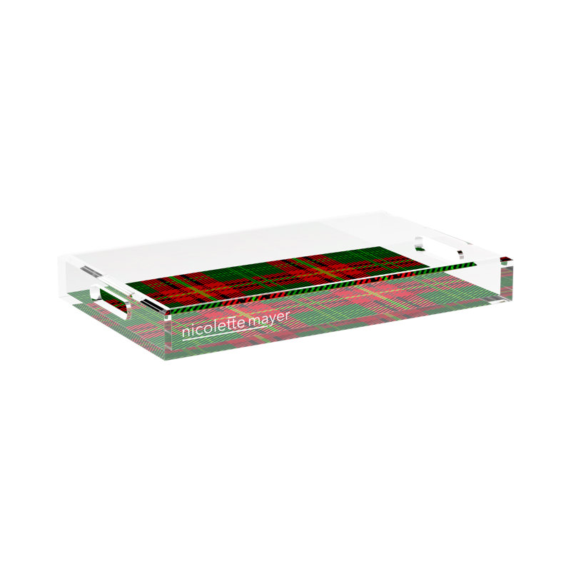 Acrylic Decorative Tray, 17"W x 10.5"D x 2"H