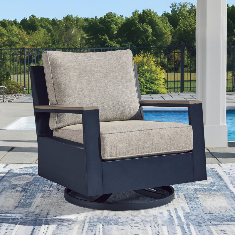 Fauteuil oscillant pivotant avec coussin L chariot