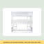 Lit superposé simple en bois d'hévéa, avec échelles, lit superposé détachable, lit simple au-dessus d'un lit simple au-dessus d'un lit simple, blanc-121886723