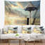 Fauteuils de terrasse et parasol seascape sur la plage tapisserie-28509897