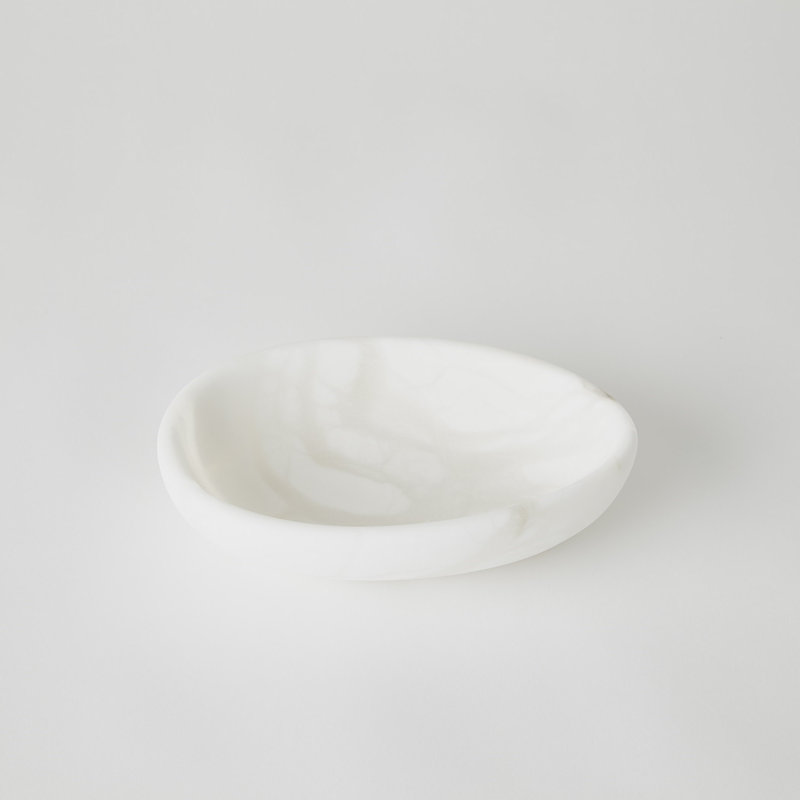 Bol décoratif en grès fait à la main, H 2,25 po x l 9 po x P 6 po
