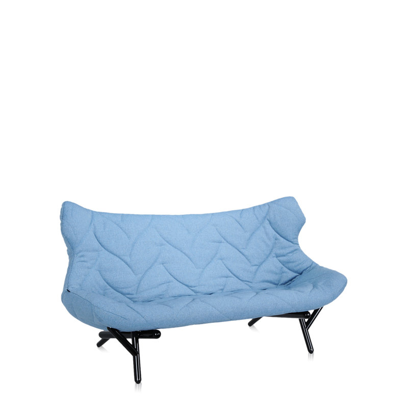Foliage Loveseat, Black, Pink Velvet