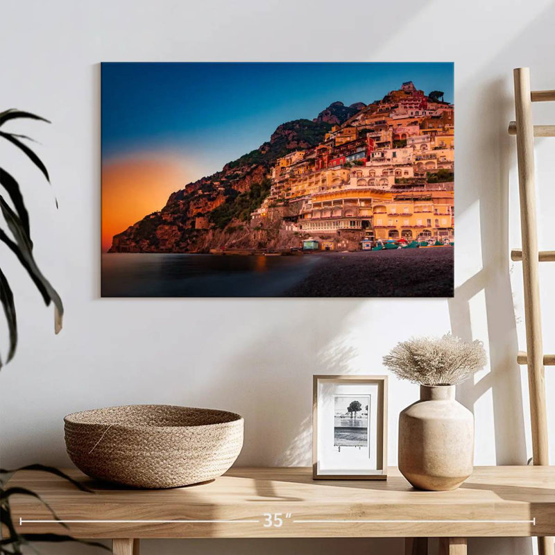 Coucher de soleil Gillard Positano, H 16 po x l 24 po